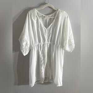 Xhiliration Swimsuit Coverup White Women’s XL